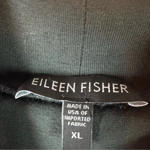 Eileen Fisher Womens XL Black Long Sleeve Turtleneck Top Rayon Lycra Casual - Picture 2 of 6